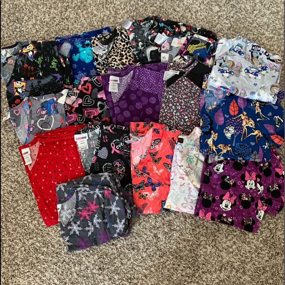 17 Scrub tops (12 remaining*)